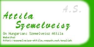 attila szemelveisz business card